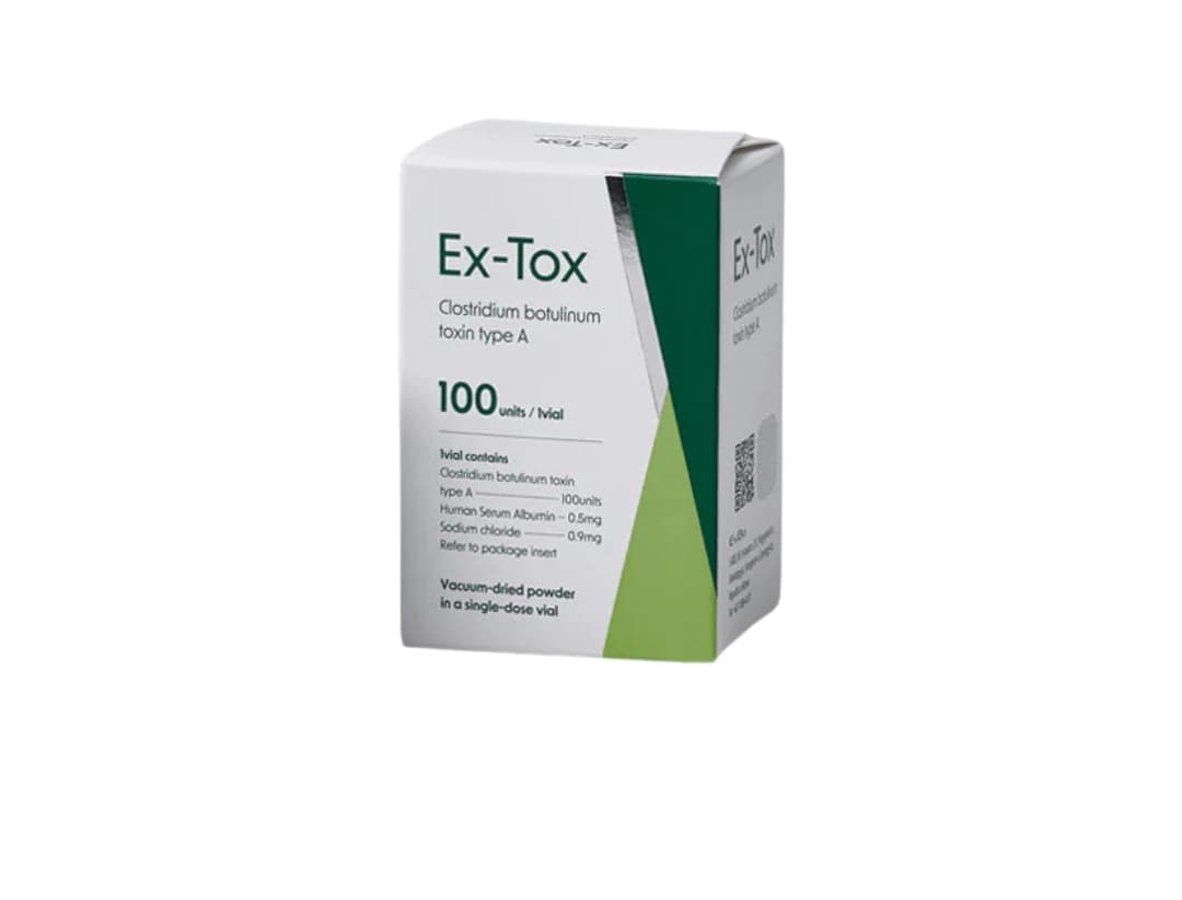 Ex-Tox 100 Units Botulinum Toxin | Wrinkle Relaxing Anti-Aging Treatment